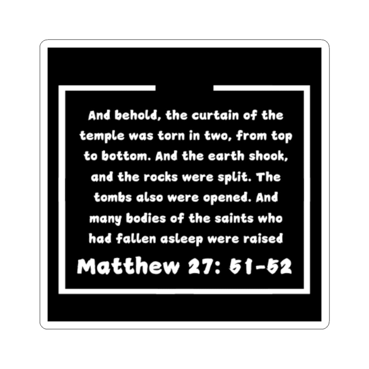 Glory Verse Sticker